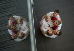 Celebrating Multicutural day at UL Hospital today were staff members from Polland, Barbara Rozbicka, Szymon Funek, Aneta Golba, Agnus Pozybycia and Pawel Golba. With 300 staff from 50 countries working across our six hospitals, today we experienced diverse cultures, ethnic foods and enjoyed performances of song, dance from children of our staff. Picture: Alan Place