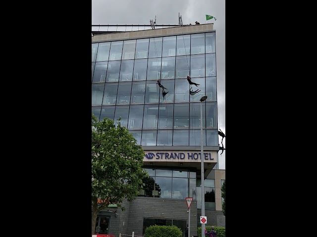 Vertical dancers fly from iconic Limerick buildings