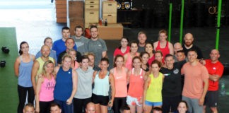 Members of Crossfit, ready for action for the 24 hour endurance fundraiser for MyMind mental health counselling service at Crossfit, Ballysimon Picture Brendan Gleeson