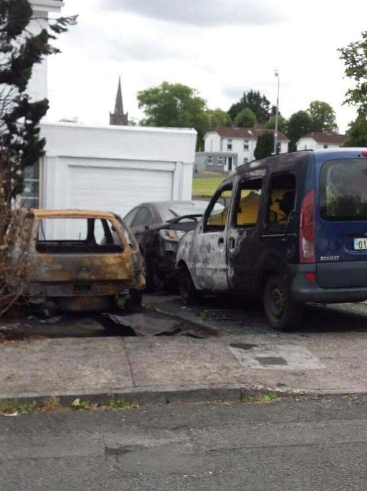 Cars burnt out in Elm Park, Castletroy