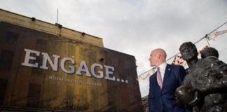 Paul O'Connell is pictured at the site on O'Connell Street, Limerick. Picture: Alan Place