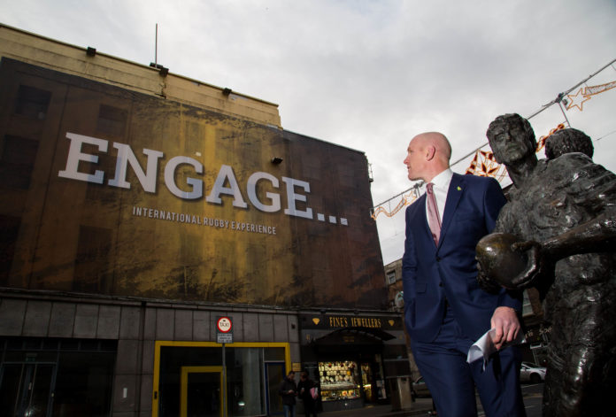 Paul O'Connell is pictured at the site on O'Connell Street, Limerick. Picture: Alan Place