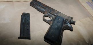 The two men were arrested as they tried to escape gardai with a loaded handgun