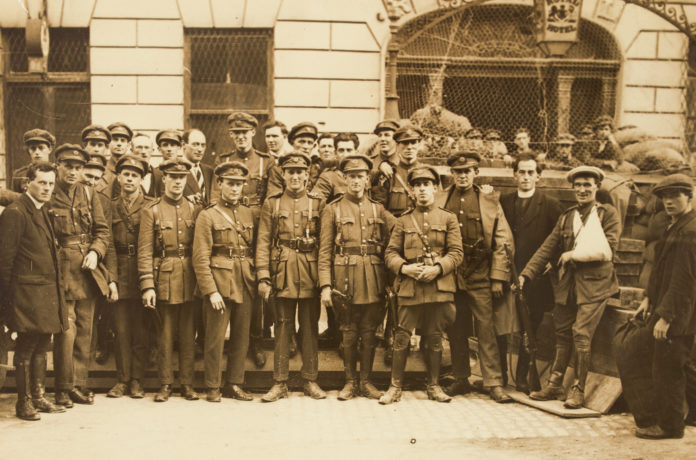 Free State soldiers outside Cruise's Royal Hotel in 1922. Photo: National Library of Ireland. revolutionary past