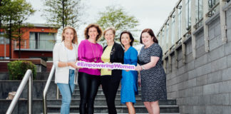 Lorraine Fanneran - La Cucina , Niamh Connolly - CHT Therapist themindgym.ie , Maria Gibbons - CMM2 Perinatal Mental Health UMHL , Annette Cahill - Fundraising Exec Pieta House and Eimear Laffan - Limerick Strand Hotel pictured at the Launch of “Empowering Women” charity fundraiser in aid of Pieta House, Post-Natal Depression Ireland, and Adapt Services at The Strand Hotel, Limerick today. The event will be held on September 16th, in the Strand Hotel. Pic. Brian Arthur fashion news Limerick Post