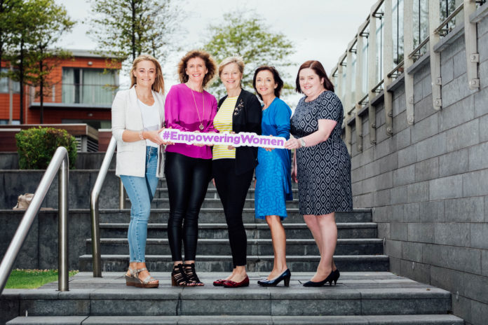 Empowering Women Strand 03 Lorraine Fanneran - La Cucina , Niamh Connolly - CHT Therapist themindgym.ie , Maria Gibbons - CMM2 Perinatal Mental Health UMHL , Annette Cahill - Fundraising Exec Pieta House and Eimear Laffan - Limerick Strand Hotel pictured at the Launch of “Empowering Women” charity fundraiser in aid of Pieta House, Post-Natal Depression Ireland, and Adapt Services at The Strand Hotel, Limerick today. The event will be held on September 16th, in the Strand Hotel. Pic. Brian Arthur fashion news Limerick Post