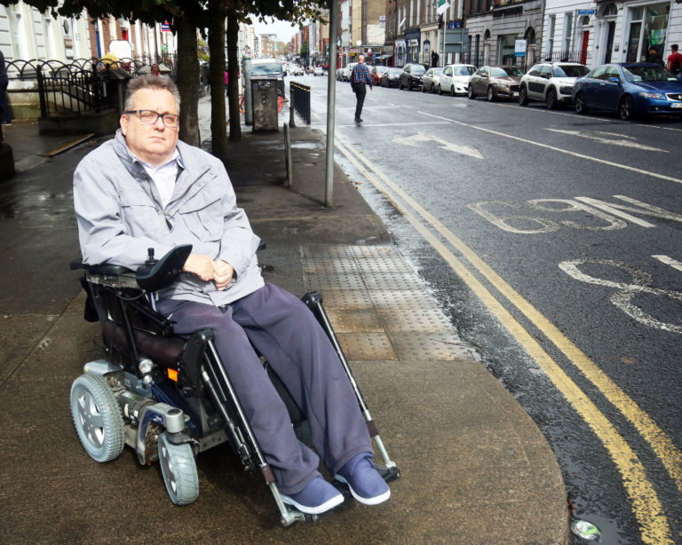 Wheelchair user threatened by reckless cyclists