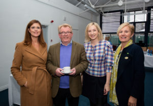 Limerick has become Ireland's 'breastfeeding-friendly' capital thanks to the launch by Limerick City and County Council of the first of its kind in Ireland. Pictured at the launch of 'We're Breastfeeding Friendly' in City Hall were, Orla O'Connor, Limerick City and County Council, Dave O'Hora, Southern Advertising, Olivia O'Sullivan and Cllr. Marion Hurley. Picture: Alan Place