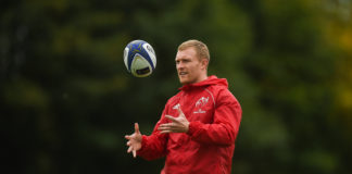Keith Earls during Munster Rugby squad training at the University of Limerick in Limerick. Photo by Diarmuid Greene/Sportsfile Limerick News Sport
