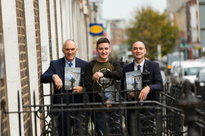 Michael Goulding, Novas CEO, Ger Lynch, former Novas client and Metropolitan Mayor of Limerick, Cllr. Daniel Butler at the the Annual Report Launch at the Novas Head Office, Limerick. Photo: Oisin McHugh True Media Limerick News