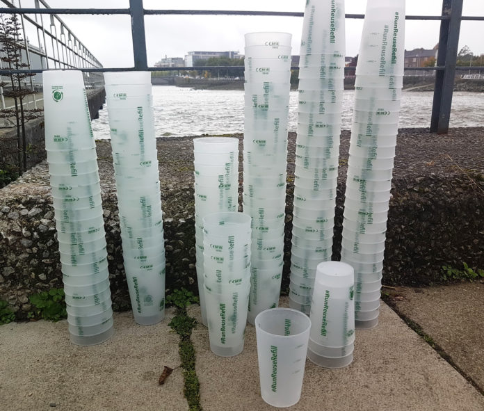 Some of the refillable cups that will be used on the run.