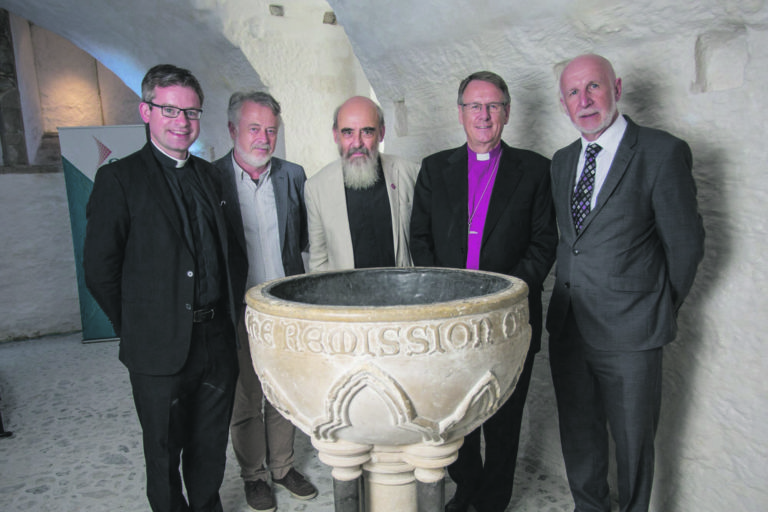 Historic font is blessed to be back in town