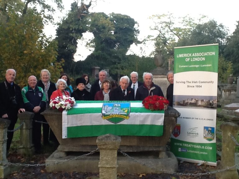 Limerick-London honours 19th century greats on Armistice centenary