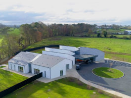 aerial shot of completed St. Gabrie’s Respite House, Mungret, Limerick.