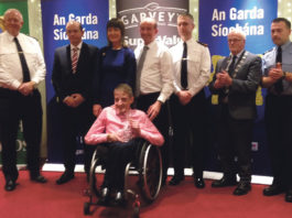 Sean Byrnes at the presentation of his Garda youth award.