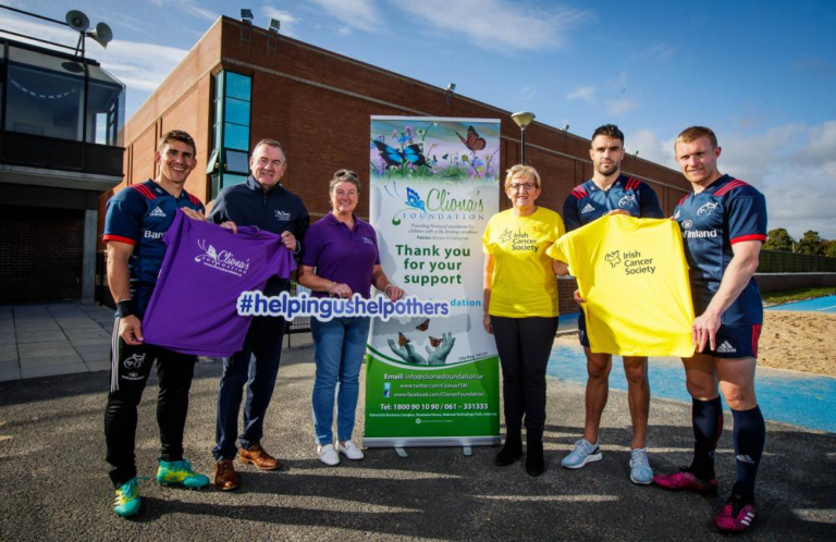 Cliona’s Foundation & Irish Cancer Society to benefit from Munster