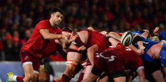 Conor Murray of Munster during the Guinness PRO14 Round 12 match between Munster and Leinster at Thomond Park in Limerick. Photo by Ramsey Cardy/Sportsfile