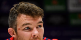 Peter O'Mahony during a Munster Rugby Press Conference at the University of Limerick in Limerick. Photo by Piaras Ó Mídheach/Sportsfile