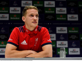 Mike Haley during a Munster Rugby Press Conference at the University of Limerick in Limerick. Photo by Piaras Ó Mídheach/Sportsfile