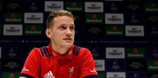 Mike Haley during a Munster Rugby Press Conference at the University of Limerick in Limerick. Photo by Piaras Ó Mídheach/Sportsfile