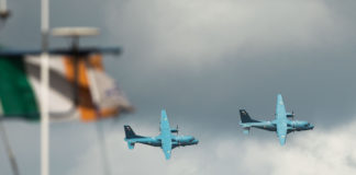 The fifth Foynes Air Show brought thousands of spectators to the west Limerick village this Saturday to witness awe-inspiring and daredevil acts by 23 of the worlds most iconic and celebrated aircraft. One of the largest annual events along the Wild Atlantic Way, the Foynes Air Show is estimated to be worth more than €750,000 to the local economy, and forms part of the IAA’s #AviationIreland weekend, along with the Bray Air Display in Co. Wicklow. The sun came out just in time for this year’s show as the supersonic attack aircraft the Saab Viggen also know as Thunderbolt opened the air show when it shot across the sky to the delight to the crowd below. Pic Sean Curtin True Media