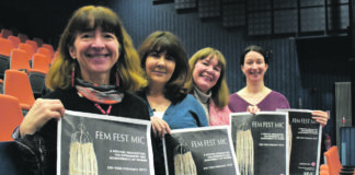MIC lecturers and Fem Fest organising committee members: Teresa McElhinney, Dr Susan Liddy, Dr Úna Ní Bhroméil and Dr Ailbhe Kenny