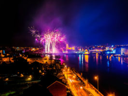 The Light and Firework Show at King Johns Castle, Limerick on Sunday night. Pic. Brian Arthur