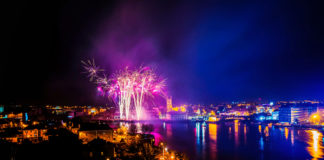 The Light and Firework Show at King Johns Castle, Limerick on Sunday night. Pic. Brian Arthur