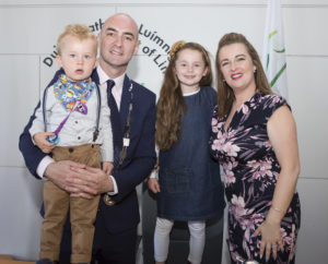 Metropolitan Mayor Daniel Butler with his wife Tania and their children Jacob(2) and Layla(8). Photograph Liam Burke Press 22