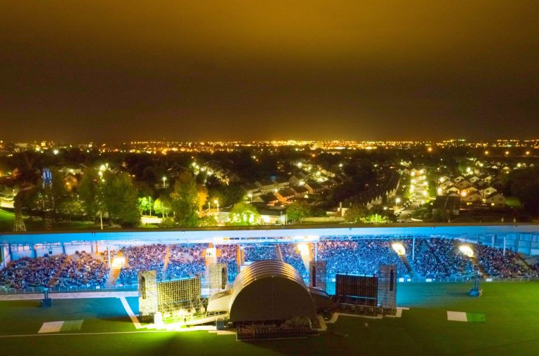 The National Geographic 'Symphony for Our World' Concert at the Gaelic Grounds. Photo: visionAir Technologies