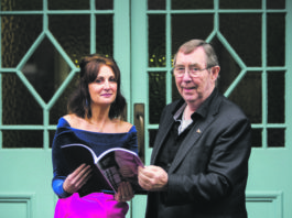 Una Burns with Novas founder Joe McGarry at the launch of the agency's report on child homelessness last year. Photo: Oisin McHugh.