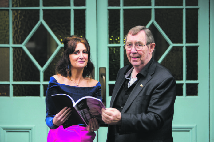 Una Burns with Novas founder Joe McGarry at the launch of the agency's report on child homelessness last year. Photo: Oisin McHugh.