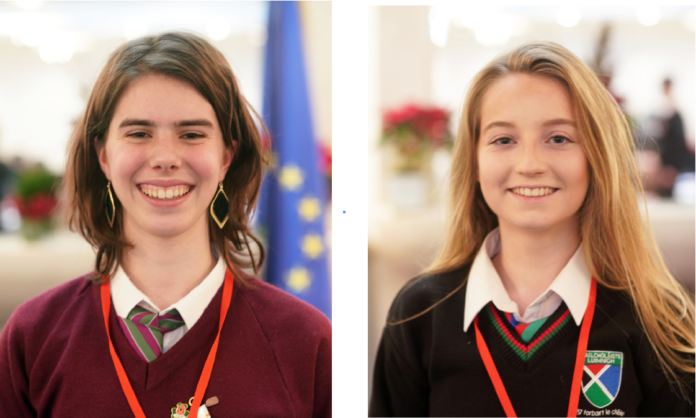 Céití Ní Mhathúna, Laurel Hill Coláiste, and Megan Ní Laighin, Gaelcholáiste Luimnigh