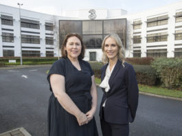 Photographed at the announcement at Three Ireland’s call centre in Limerick are Brenda Jones, Head of Business Care Three Ireland and Deirdre Ryan, CEO, Limerick Chamber. Photograph Liam Burke/Press 22