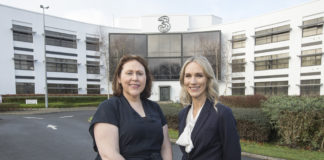 Photographed at the announcement at Three Ireland’s call centre in Limerick are Brenda Jones, Head of Business Care Three Ireland and Deirdre Ryan, CEO, Limerick Chamber. Photograph Liam Burke/Press 22