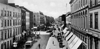 Awnings were very much part of the streetscape on O’Connell Street in Limerick City during the early Twentieth Century.