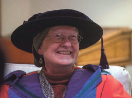Adrienne Cullen after receiving her Honorary Doctorate of Laws (LLD) at University College Cork. Photo: Michael Mac Sweeney/Provision