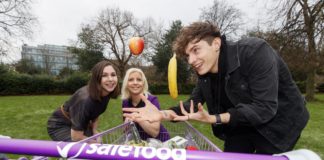 Dr. Aileen McGloin, Interim Director of Marketing and Communications at safefood with Aoife Hearne, Dietician on Operation Transformation and Joel Mawhinney, Magician and Mentalist. Picture Andres Poveda