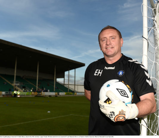 Former Limerick FC goalkeeper coach Eddie Hickey. Photo by Diarmuid Greene/Sportsfile