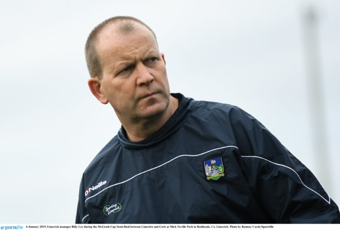 Limerick manager Billy Lee. Photo by Ramsey Cardy/Sportsfile