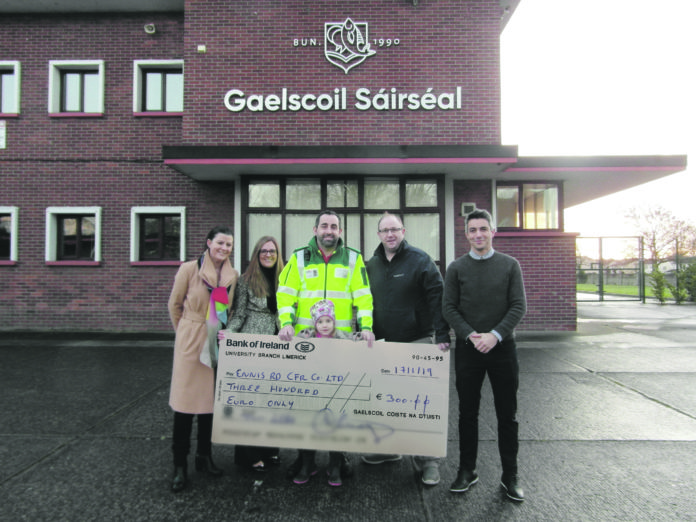 GAELSCOIL Sáirséal is fundraising currently for health and wellbeing training and equipment.