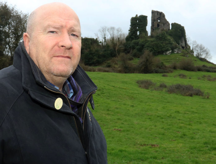 Cllr Sean Lynch at Carrigogunnell Castle. Photo: Brendan Gleeson