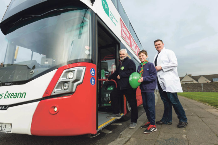 Michael O'Mahony, David Kidney and Dr Dermot O'Mahony at the launch the Limerick Festival of Kindness. Photo: Oisin McHugh