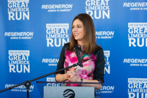 Laura Ryan, Head of Marketing and Communications, Limerick City and County Council speaking at the launch of the 2019 Regeneron Great Limerick Run at the Limerick Strand Hotel, Limerick. Photo: Oisin McHugh True Media