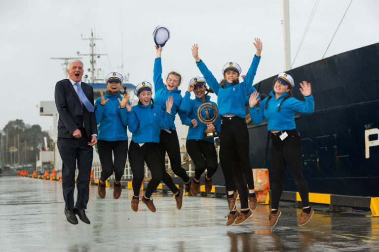 Energy generating pressure pads for ships leaves Limerick school on crest of wave