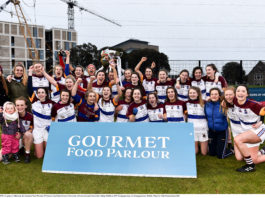 UL players following the Gourmet Food Parlour OConnor Cup Final between University of Limerick and University College Dublin at DIT Grangegorman, in Grangegorman, Dublin. Photo by Eóin Noonan/Sportsfile