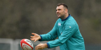 Tadhg Beirne during Ireland rugby squad training at Carton House in Maynooth, Kildare. Photo by Brendan Moran/Sportsfile