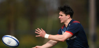 Joey Carbery during Munster Rugby Squad Training at University of Limerick in Limerick. Photo by Piaras Ó Mídheach/Sportsfile