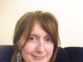 Artist Kathryn Crowley who is organizing the Crimson Waves exhibition
