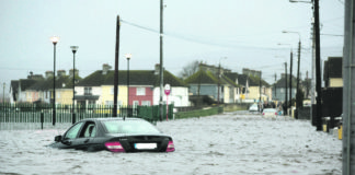 St Mary's Park under water after the River Shannon burst its banks in 2014. Photo: Sean Curtin.